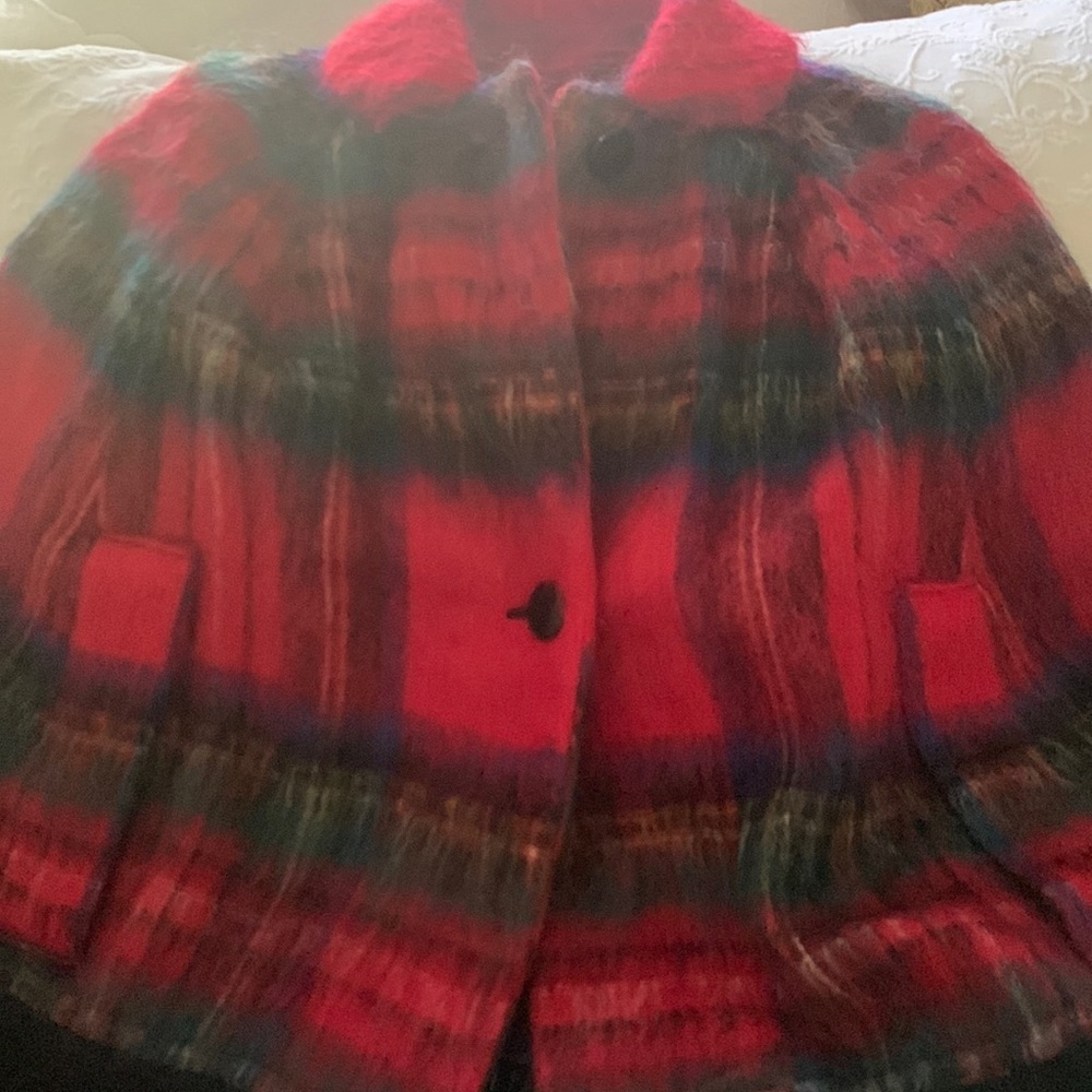 Mohair and Wool Poncho
